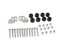 Wakects Fissaggi della Custodia per Bagagli Motocicli 34pcs Metallico Laterale di Montaggio del Rack Posteriore con Barra di Blocco dei Bulloni a Vite di Fissaggio per Montaggio Universale