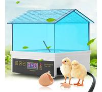 Wakects Incubatrice Automatica per 4 Uova, Mini Incubatore Digitale con Display LCD, Gira Auto, 15W, Blu, per Gallina e Anatra