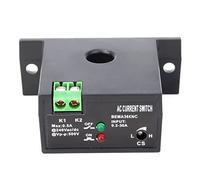 Wakects Interruttore di Corrente Autoalimentato, Interruttore di Rilevamento Corrente CA ABS Ignifugo da 0,2 A 30 A da 40 A 400 Hz, Indicatori Rosso Verde, Opzioni NO NC per il Monitoraggio di (Tipo