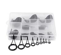Wakects Kit di Anelli Guide per Canna da Pesca da 90 Pezzi, Acciaio Ad Alto Tenore di Carbonio con Punte in Ceramica Riparazione Versatile della Canna da Pesca e Una Facile Conservazione