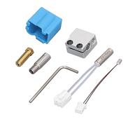 Wakects Kit di Ugello a Caldo della Stampante 3D, Ugello 0,4 Mm Termistore 100K Compatibile con Laterale X1 X2, Pla Abs Petg TPU Filamento in Legno Resistente all'usura a Lungo Servizio, Fatta di