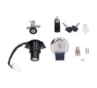 Wakects Kit Lucchetto Accensione Set Lucchetto Moto in Lega di Alluminio con 2 Chiavi Include per Casco per Tappo Serbatoio Carburante e per Vano Portaoggetti Posteriore per VIRAGO XV125 XV250 XV535