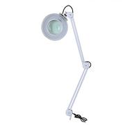 Wakects Lampada Lavoro con Lente d'Ingrandimento 8X, Luce Fredda Bianca, Design a Libere, Adatta per Tatuaggi, Bellezza Medica e Manicure