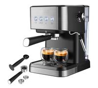 Wakects Macchina per caffè con il Latte Frother 15 Bar Pressione 1050W Controllo a Temperatura 1,5 Litri Serbatoio D'acqua per Cappuccino Latte a Casa (Spina europea)