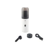 Wakects Macchina per caffè Espresso Portatile, Macchina da caffè a Batteria con Serbatoio Acqua da 80 Ml, Estrazione in 30 Secondi per Auto, Viaggio, Campeggio, Compatibile con Capsule (WHITE)