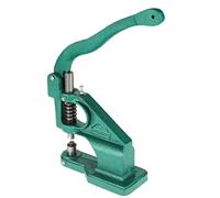 Wakects Macchina per Occhielli con 3 Fustelle, 1500 Occhielli Inclusi, 6/10/12 mm, 21 x 19 cm, per Cartelli e Striscioni