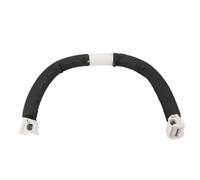 Wakects Maniglia per Passeggino Regolabile, Barra Paraurti Ergonomica per Bracciolo in Pelle PU, Design di Facile Accesso per Passeggini con Tubo Tondo da 1,6 Cm (BLACK)