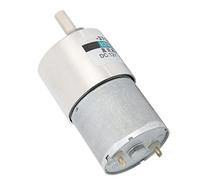 Wakects Motoriduttore DC 12V, Motoriduttore a Magneti Permanenti con Ingranaggi Interamente in Metallo con Bobina in Rame, velocità CW CCW Regolabile, da 5 a 30 Giri/min per Strumenti di (10