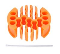 Wakects Organizzatore di Cavi di Rete, Strumento di Gestione Cavi per Gestione Ethernet con 30 Fori per CAT 5 5E 6 Schermato (ORANGE)