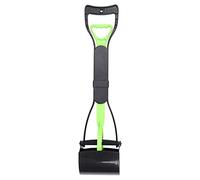 Wakects Paletta per Cani con Manico Lungo, Portatile, per Raccogliere Feci ed Escrementi, 60 cm, Verde e Nero