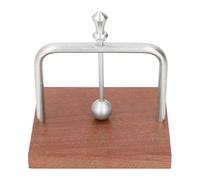 Wakects Porta del Tovagliolo, Design Robusto Ed Elegante, Migliora l'esperienza Culinaria, Base in Legno Massiccio, Rastrelliere in Metallo, Efficienza dello Spazio (SILVER)