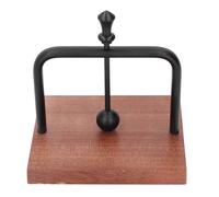 Wakects Porta del Tovagliolo, Design Robusto Ed Elegante, Migliora l'esperienza Culinaria, Base in Legno Massiccio, Rastrelliere in Metallo, Efficienza dello Spazio (BLACK)