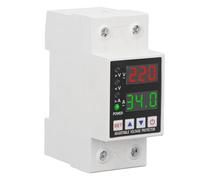Wakects Protezione da Tensione Digitale AC230V Protezione da Sovratensione e Sottotensione per PC con Doppio Display Limite di Corrente Ritardo di Ripristino Automatico da 1 a 600 S per (63A)