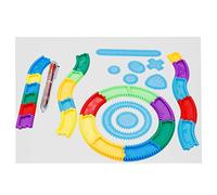 Wakects Regolo per Disegno a Spirale in Plastica, Set per Bambini Dagli 8 | Non Tossico Plastica, Conservazione, Attività Artistica Creativa, Uso in omestica, Età 8 e Oltre, Tavola per