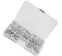 Wakects Rivetti in Alluminio Massiccio M4 Testa Piatta Assortimento da | Sette opzioni di lunghezza per l\'assemblaggio, finitura a basso profilo dopo l\'installazione, custodia per officina con