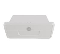 Wakects Scatola Portaoggetti per Ponte Marino, Scomparto per Barca con Serratura in ABS con Doppio Portabicchieri per Yacht e Barche (White) (White)