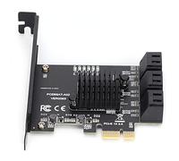 Wakects Scheda di Espansione PCIe 6 Porte, Velocità 6Gbps | Controller Marvell 88SE92xx, 6 interfacce modalità AHCI e IDE, supporto hot swap, aggiornamento archiviazione desktop