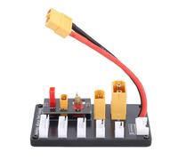 Wakects Scheda di Ricarica Parallela RC Convertitore di Espansione Caricabatteria ABS con Filo in Silicone 14AWG Banana XT60 da 4,0 Mm per Pacchetti da 2S a 6S Utenti Hobby RC