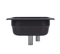 Wakects Sciacquatrice per Vetro, Detergente per Tazze in Acciaio Inossidabile, Sciacquatrice Automatica per Brocca con Design Pratico per l'uso nel Lavello della (BLACK)