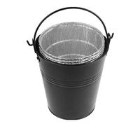 Wakects Secchio per Grasso per Griglia, Raccoglitore per Grasso per Griglia per Barbecue in Lega di Alluminio con 12 Fodere in Foil, Secchio per Sgocciolamento da 15,2x14,1 Cm per la Raccolta e la