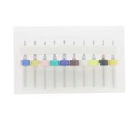 Wakects Set di 10 Punte per Micro Trapano in Carburo Cementato, Punta per Circuito Stampato da 1,2 Mm a 2,1 Mm, Punta Elicoidale con Codolo Cilindrico per Foratura PCB, Riparazione di Apparecchiature