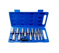 Wakects Set di Bussole a Bussola Esagonali da 15 Pezzi, Acciaio Al Cromo Vanadio con Dimensioni da 5,5 Mm a 19 Mm per Trapano Elettrico e Utensili Manuali (16 pz)