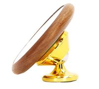 Wakects Specchio per caffè Specchio per Osservazione del caffè in Acciaio Inossidabile Noce 74 Mm Vista Regolabile a 360 Gradi per Portafiltro Senza Fondo Estrazione per Domestico (GOLD)