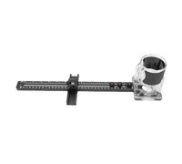 Wakects Staffa per Scanalatura a Fresatura Router 4 in 1, Lega di Alluminio Regolabile per Scanalature Rotonde, Taglio del Cerchio, Incisione Centrale, Strumento di Lavorazione del Legno