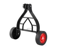 Wakects String Trimmer Support Wheel, Ruota Ausiliaria Regolabile per Decespugliatore con Fibbia Elastica Design Flessibile 25-28mm Tubo Dell'Albero Struttura a Triangolo (BLACK)