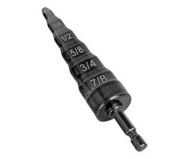 Wakects Strumento per Pressare il Rame 6 in 1, Espansore per Tubi HVAC in Acciaio Al Carbonio con Supporto per Punte da Trapano da 1/4 di Pollice per la Riparazione di Refrigerazione e (BLACK)