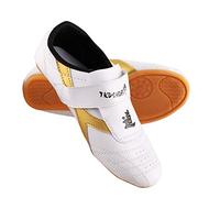 Wakects Taekwondo, Scarpe Kung Fu Tai Chi Traspiranti per Adulti e Bambini, Scarpe Sportive Taekwondo Allenamento, bianco, 38 EU