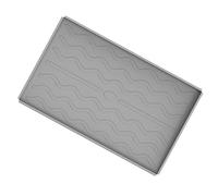 Wakects Tappetino per Griglia, Copertura Protettiva per Tappetino per Griglia in Silicone Alimentare, vestibilità all-Inclusive, Facile da Pulire, Riutilizzabile da 38,8 Once per Forno Grill (Grey