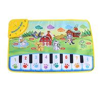 Wakects Tappeto Musicale Bambini, Tappeto Bambino Musica Copertina Motivo con Animali Regalo, Mat per Bambini Tocca la Tastiera Giocattoli Educativi, 5 modalità, 60 *