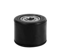 Wakects Tenditore a Catena a Rulli 8mm per Moto Enduro, con Cuscinetti in Gomma Nera e Ferro, Durevole