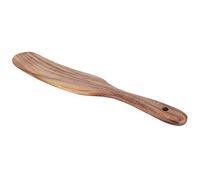 Wakects Utensile di Cottura in Legno Spatola in Teak con Impugnatura Liscia, Materiale per Alimenti per Cottura, Dettagli Trasformati Offrono una Presa Comoda (25,5 * 6 raschietto di teak)