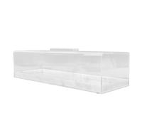 Wakects Vassoio per Torta Rettangolare, Coperchio Trasparente in Acrilico | Materiale Acrilico, Copertura Trasparente, Resistente Al Calore, Design con Grani di Marmo, Contenitore per Torte, Vassoio