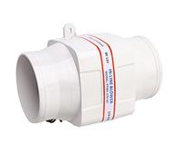 Wakects Ventilatore di sentina, Soffiatori per Barche, 4 inch 12V in Line Ventilatore di sentina Marino 270CFM Ventilatore di Ventilazione Forte Muto per Yacht Caravan, Bianco