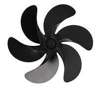 Wakects Ventilatore per camino, senza corrente, con 6 foglie, ventilatore di avviamento automatico, per camino, camino, forno, diametro 17 cm