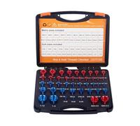 Wakects Verifica Filettatura Dadi e Bulloni, Strumento di Misurazione 44 Pezzi Calibri Maschio Femmina con Dimensioni SAE e Metriche per Ingegneri Meccanici Idraulici