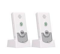 Wakects Wireless Intercom, Vocale a Due Vocali Wireless Intercom Ghiani Sound Intercomunicador Home Smart Doorbell per Caregiver Anziani e Persone Disabili per i Caregiver (WHITE)