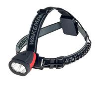 Wakeman Lampada frontale a LED resistente all'acqua, con 160 lumen e 2 SMD per esterni (rosso)