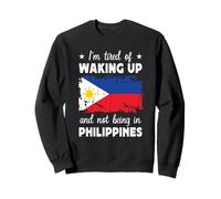 Waking up in Philippines Filipino Flag Philippines Travel Felpa
