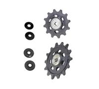 WAKMBOZS Gruppo Puleggia Deragliatore Posteriore per Bici Compatibile con SRAM Eagle XX1 X01 GX SX Serie 12 velocità, Kit Cuscinetto 12T/14T pignone per Bicicletta Falsamaglia Catena Bici(12Tand14T)