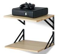 Walasis Mensola da Parete in Legno 30cm di Profondità: Mensola Moderna da 40cm di Larghezza per Pareti, Mensola in Legno per Cucina, Bagno, Soggiorno - Grande Mensola Sospesa per Router, Libri