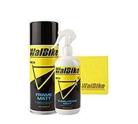 WalBike Kit Matt pulitore per detergere Pulire lucidare brillantare Proteggere i telai opachi con Panno in Microfibra per Pulizia Bici