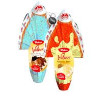 Walcor Walcorì MIX Uovo di Cioccolato BIANCO + LATTE con Croccanti Cereali e Fantastica Sorpresa 170g con Portachiavi CAIYA® (Pasqua 2024)