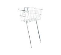 Wald 151 Goccia Top Cestino Bicicletta 14x9x7 Argento Manubrio & Asse Supporto