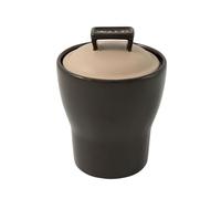 Wald Barattolo in ceramica Kergrès 75 ntracite decorato a mano - Contenitore alimentare per cucina, lavabile in lavastoviglie