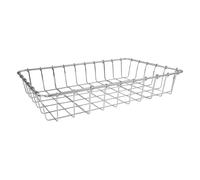 Wald Bicicletta 37SHC Riccio Half-Height Filo Basket 35.6x22.9x7.6cm Argento -