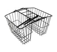 Wald Bicicletta Prodotti 520 Doppio Posteriore Cestino Nero - 15.9x34.3x27.9cm